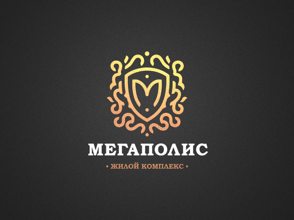 Megapolis letter shield m complex residential monogram the of emblem m.png