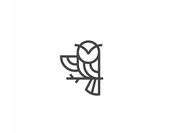 Owl wing bird construction owl line sign logo.jpg