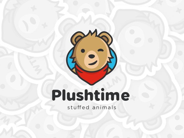 PlushTime animal illustration character logo toy time plush bear.png