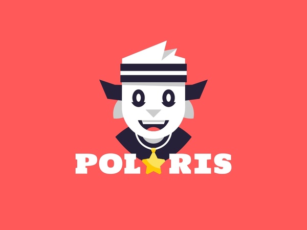 Polaris polar star star award bandage horns medal sport monster illust.jpg
