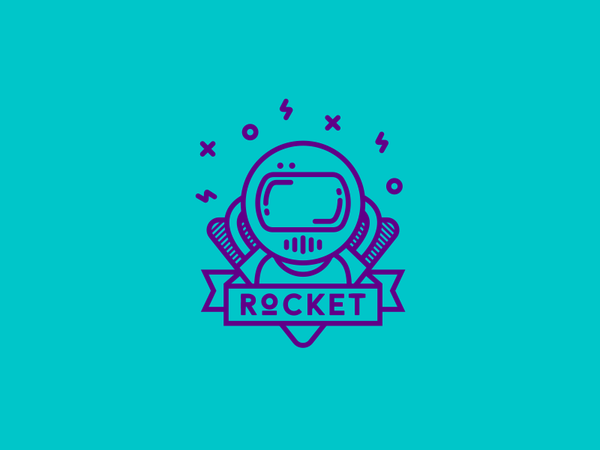 Rocket rocket space astronaut helmet logo.png