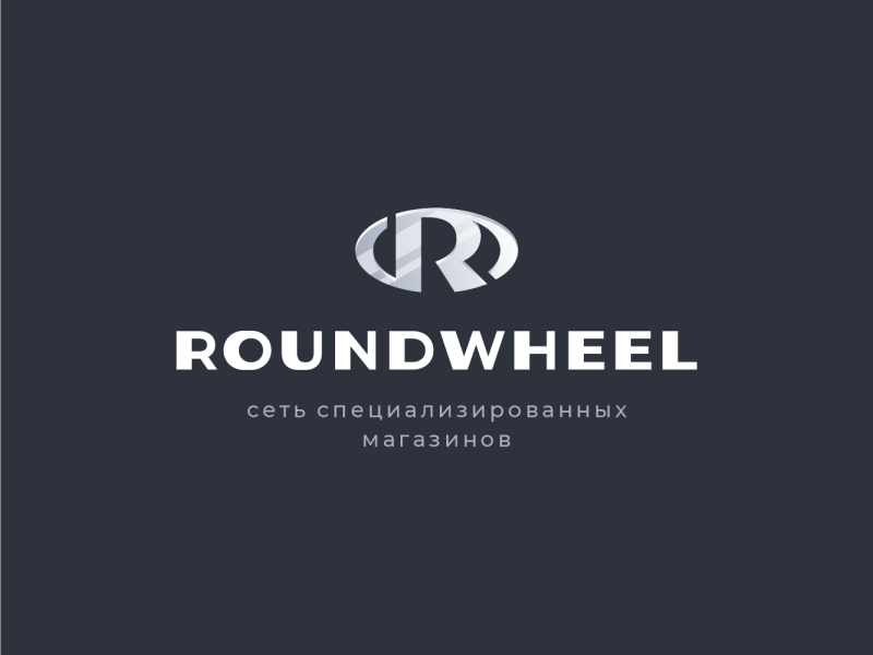 ROUNDWHELL oval gradient iron metal machine emblem letter badge logo l.png