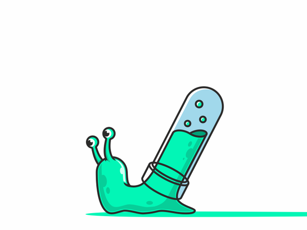snail flask tube test chemistry radiation mutant monster snail illustr.png