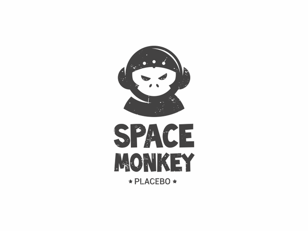 space monkey placebo suit monkey space grunge logo.png