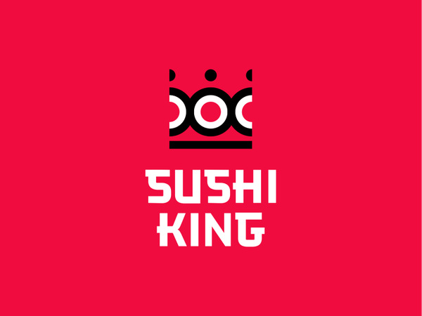 Sushi King red king crown food cuisine japan rolls sushi logo.png