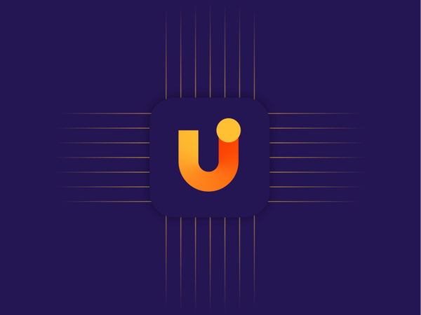 UGPay hiwow gradient movement letter savings money coin sign logo.png