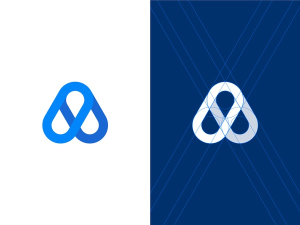 A monogram flat geometric minimalistic branding fintech startup letter.jpg