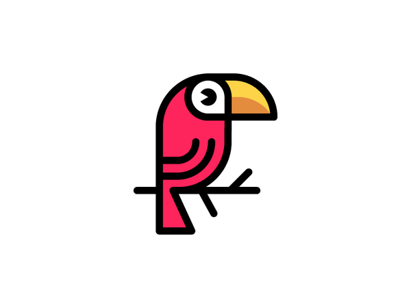 Bird Logo Design branch icon toucan branding design logo bird.png