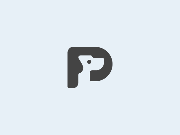 Bow tsanev negative space logo symbol p dog bow-2.png