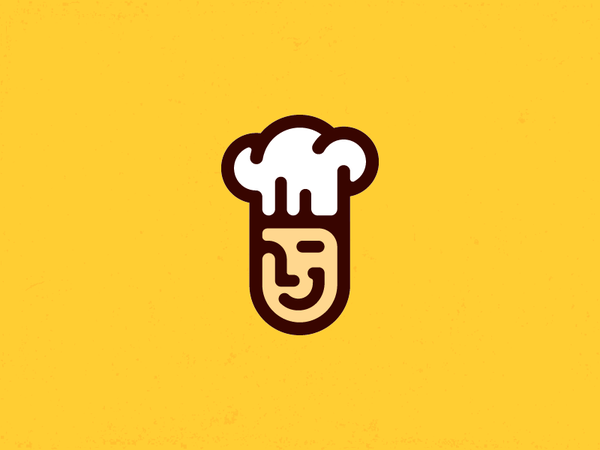 Cook cute tasty branding head design face mark logo chef cook.png