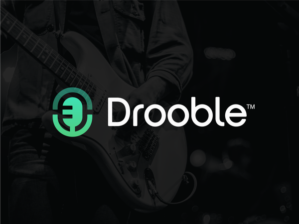 Drooble startup music producer spread sound branding microphone logo-2.png