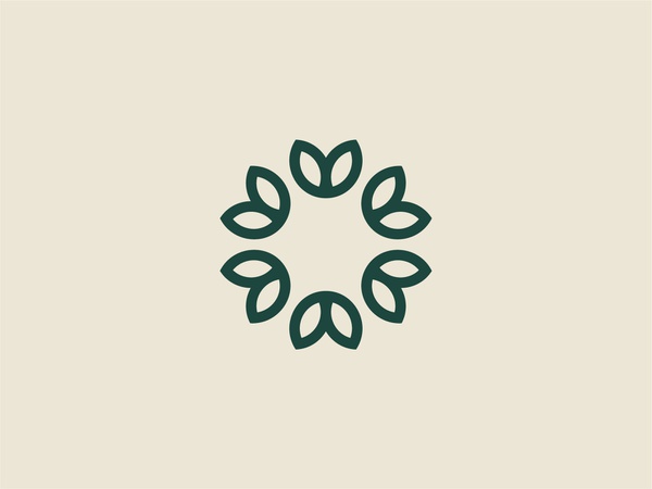 Flower Mark medical leafs simple beauty organic herbal flower branding.jpg