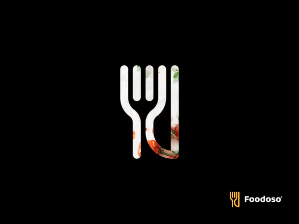 Foodoso negative space logo knife fork food logo branding minimal head-2.jpg