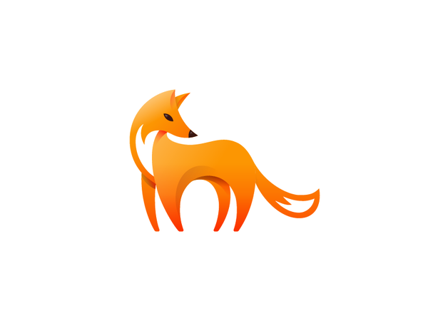 Fox illustration shape artwork simple gradient bulgaria tsanev logo ic-2.png
