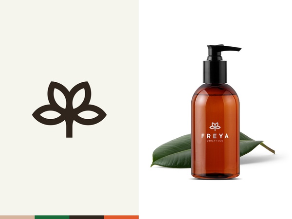 Freya Organics logo natural organic herbal brand branding beauty bouqu.jpg