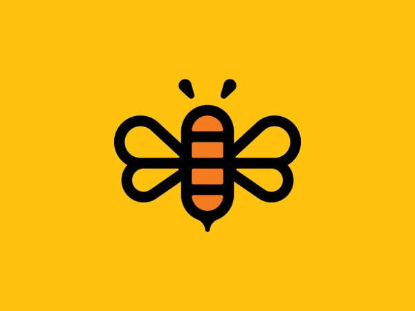 Honeybee cute narure brand mark logo bee honey-2.jpg