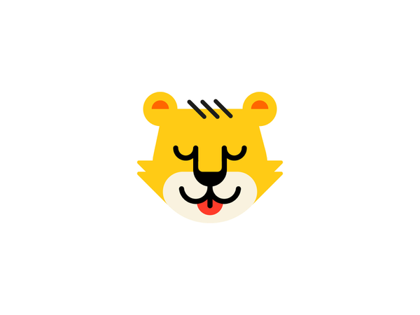 Leo sleep cute kids animal head lion leo branding brand logo-1.webp
