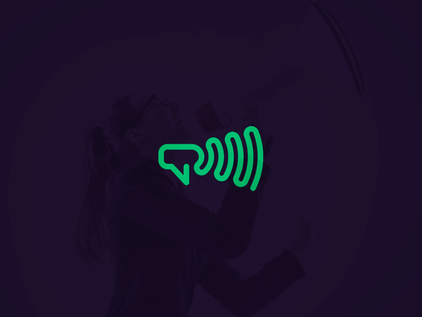 Megaphone Logo geometric waves tsanev logo talk speech sound voice meg.png