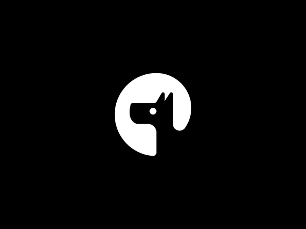 Negative Space Logos p collection behance collaboration dog smart nega-1.webp