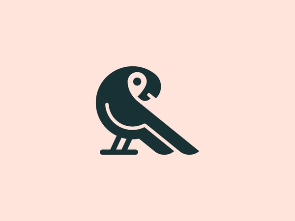 Parrot icon minimal design branding logo bird animal parrot-2.jpg