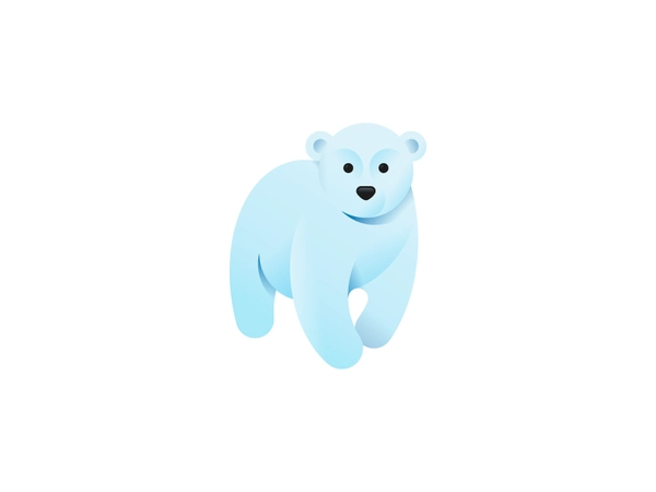 Polar bear  baby minimal cute bulgaria tsanev animal icon illustration-1.webp