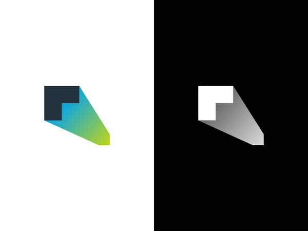 Projection mark gradient show spotlight t branding logo lights project.png