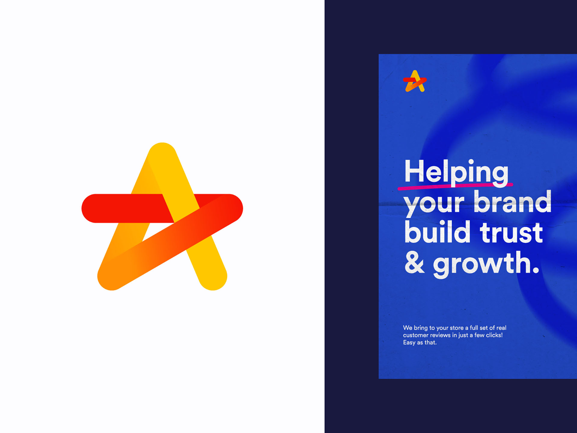 Reviews dynamic review connect simple logo design a star startup icon.jpg