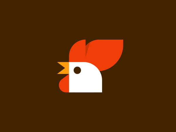Rooster geometry branding logo bird chick pollos rooster design-1.webp