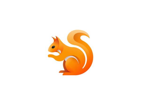 Squirrel gradient minimal vector bulgaria tsanev icon animal illustrat-1.webp