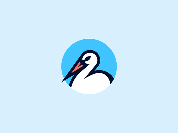Stork head beak animal branding logo mark bird stork-1.webp