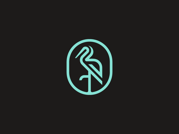 Stork mark minimal healthcare medical bird branding mark logo stork.png