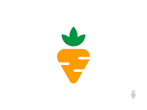 Veggie Mark restaurant vegetables yummy minimal branding design logo f.png
