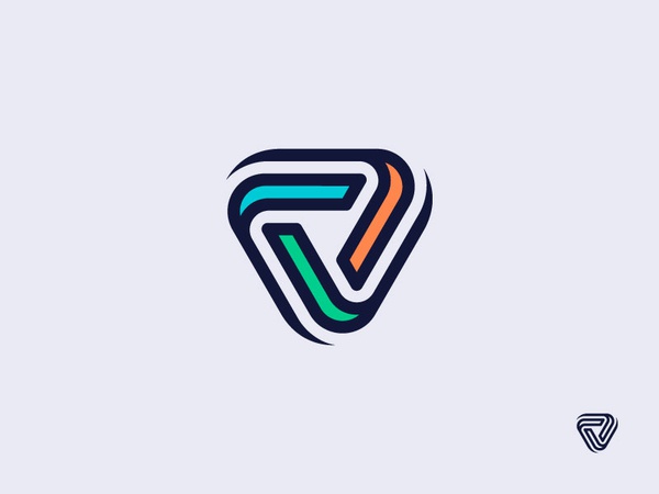 wip abstract branding connection shield v design logo.jpg