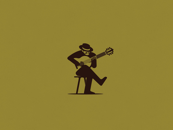 Guitarist Negative illustration space negative guitarist guitar.webp