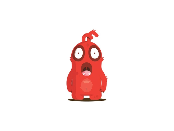 Omg!!! scared omg character illustration monster.webp