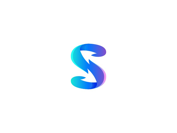 S monogram gradient branding logo monogram letter s.webp