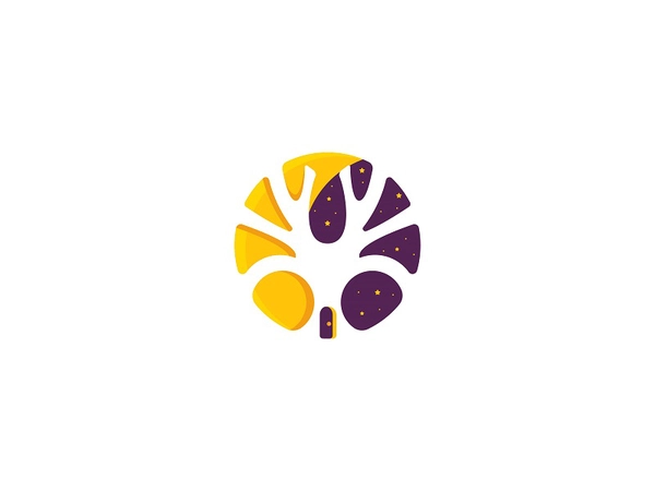 Tree House stars moon branding mark logo treehouse house tree.webp