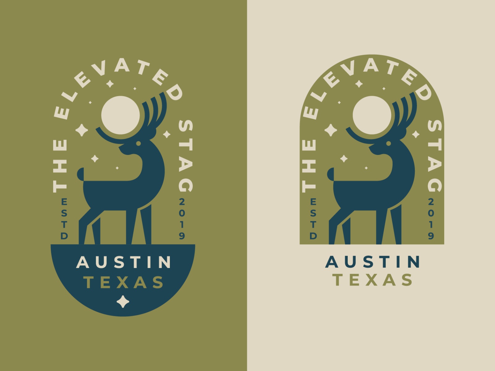 The Elevated Stag badge icon brand illustration mark branding logo dee.jpg