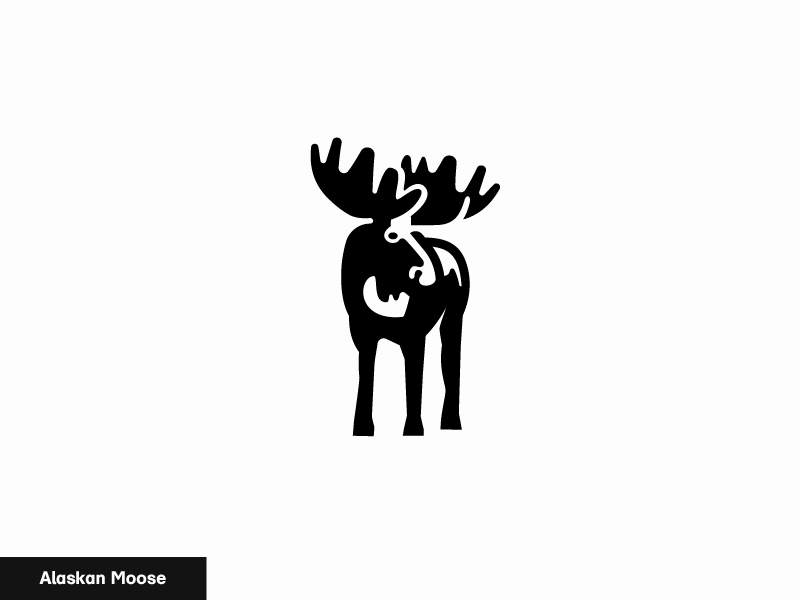 Alaskan Moose 1324 logo nature icon animal.png