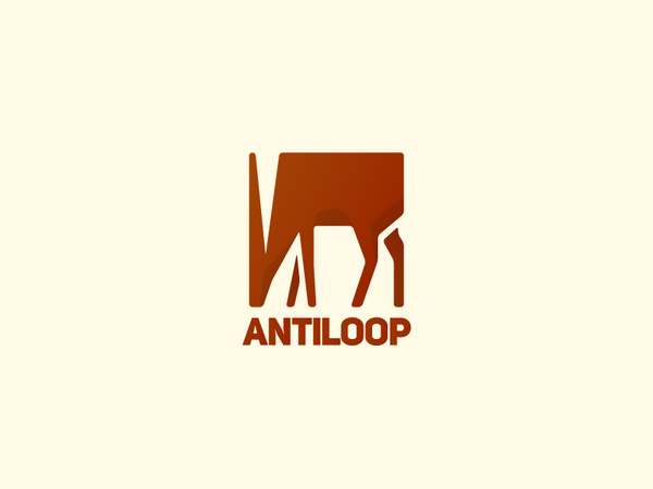 Antiloop antilope animal horn africa logo loop.png
