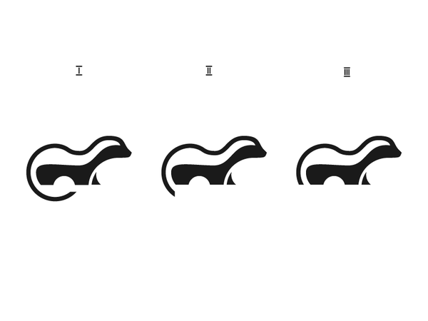 Badger 2 honey badger animal logo simple shape stevan circle body.png