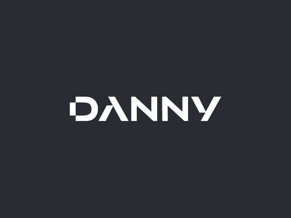 Danny logotype identity letters type logotype logo.png