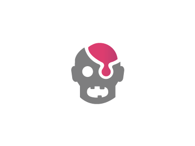 Delicious Brains1 delicious brain zombie horror head apocalypse logo.png