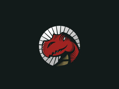Design Carnivore carnivore dino dinosaur animal reptile head circle co.png