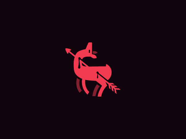 Doe Doh arrow hunt sketch nature icon logo forest animal deer doe.png