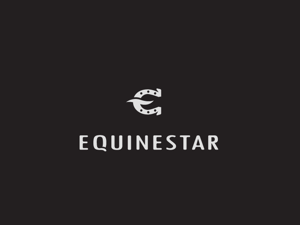 Equinestar horse horseshoe animal sport pony star logo run.png