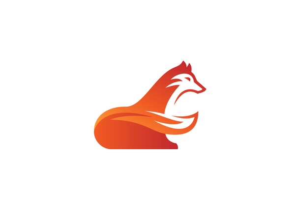Fox update nature fire space negative tail illustration lgo animal gra.png