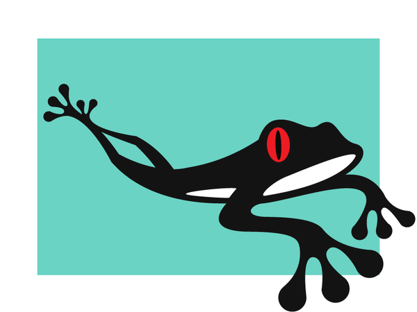 Frog Jump 1 simple brand water sport fly illustration logo jump animal.png