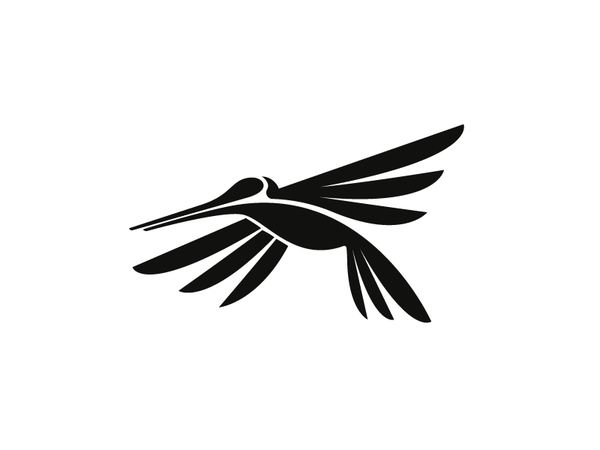 Hummingbird fly animal logo black nature wing bird hummingbird.png