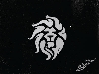 Lion 2 lion animal wild art sketch black mask tribal pen line africa m.jpg